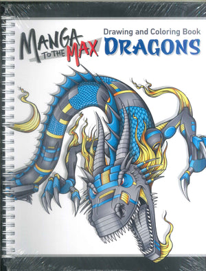 Manga to the max - Drawing and coloring book "DRAGONS" Children | BookBuzz.Store
