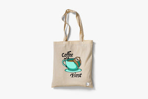 Tote Bag "Coffee First" | BookBuzz.Store