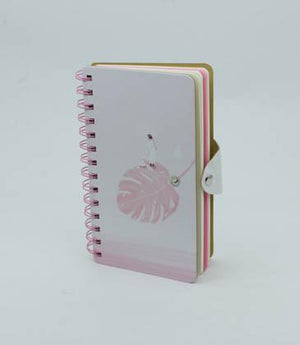 أجندة-ورقة-الشجر-بقفل-دبوس-BookBuzz