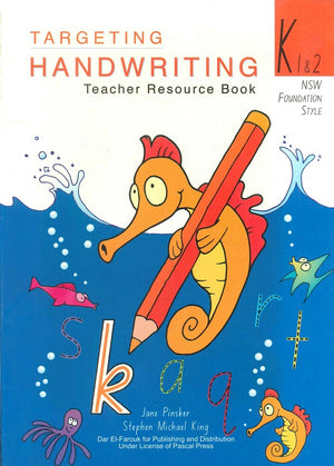 TARGETING : Handwriting Teacher Resource Book K 1 & 2  New Foundation Book Jane pinsker - Stephen Micheal King BookBuzz.Store