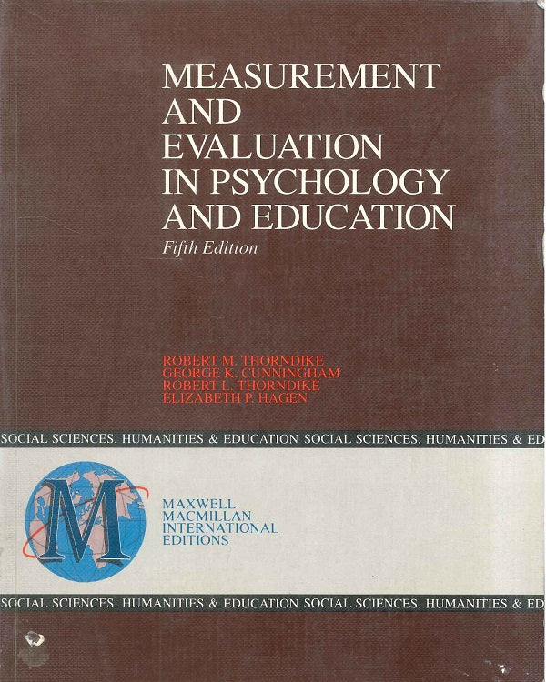 Measurement and Evaluation in Psychology and Education fifth Edition
