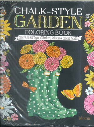 Chalk-Style "GARDEN" coloring book  Children | BookBuzz.Store