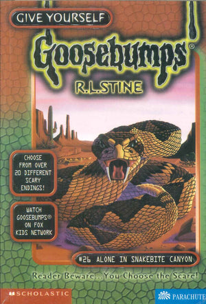Scholastic Give Yourself Goosebumps #26 Alone In Snakebite Canyon R.L.Stine stories | BookBuzz.Store