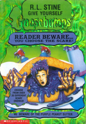 Scholastic Give Yourself Goosebumps #6 Beware Of The Purple Peanut Butter R.L.Stine stories | BookBuzz.Store