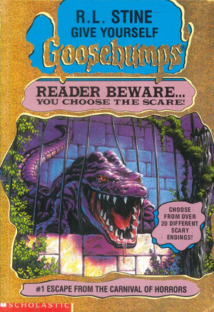 Scholastic Give Yourself Goosebumps #1 Escape From The Carnival Of Horrors R.L.Stine stories | BookBuzz.Store