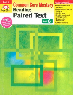 Reading Paired Text, Grade 6 Evan Moor Educational Publishers Children | BookBuzz.Store