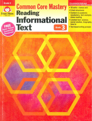 Reading Informational Text, Grade 3 Evan Moor Educational Publishers Children | BookBuzz.Store