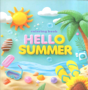 Children Book Hello Summer Coloring Book