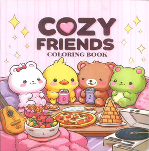 Children Book Cozy Friends Coloring Book