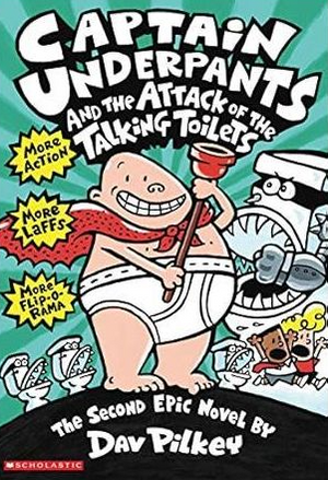 Captain Underpants 2: Captain Underpants and the Attack of the Talking Toilets Dav Pilkey Comics | BookBuzz.Store
