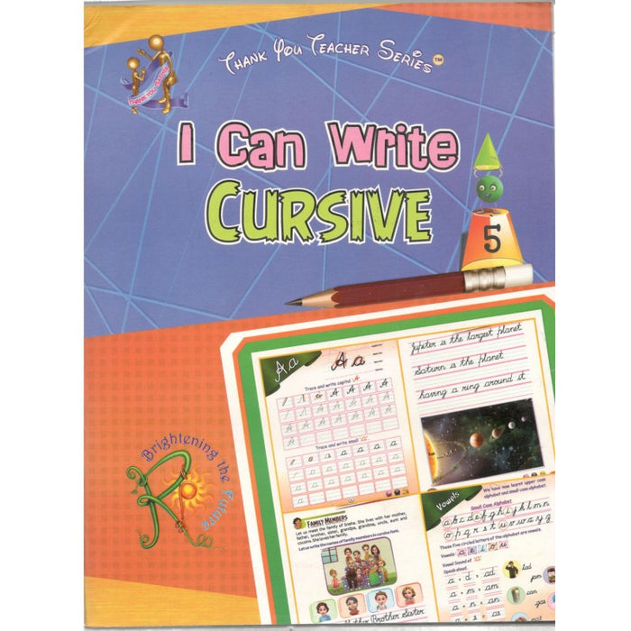 Rajsee I Can Write Cursive Textbook for Class 5