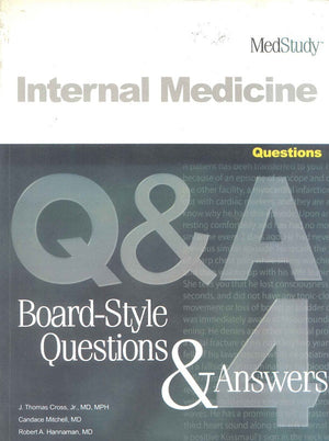 MedStudy Internal Medicine Board-Style pack (Questions and Answers) Jr. J. Thomas Cross | BookBuzz.Store