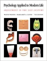 Psychology Applied to Modern Life - Adjustment in the 21st Century - 7th (Seventh) Edition Wayne Weiten BookBuzz.Store Delivery Egypt