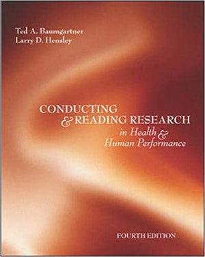 Conducting and Reading Research in Health and Human Performance Clinton H Strong ,Ted A Baumgartner BookBuzz.Store Delivery Egypt