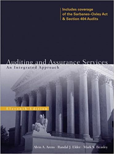 Auditing And Assurance Services: An Integrated Approach