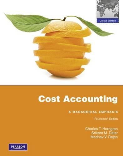 Cost Accounting (Hardcover - Revised Ed.)--by Charles T. Horngren