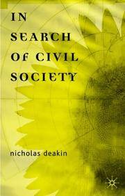 In Search of Civil Society   Nicholas Deakin  BookBuzz.Store