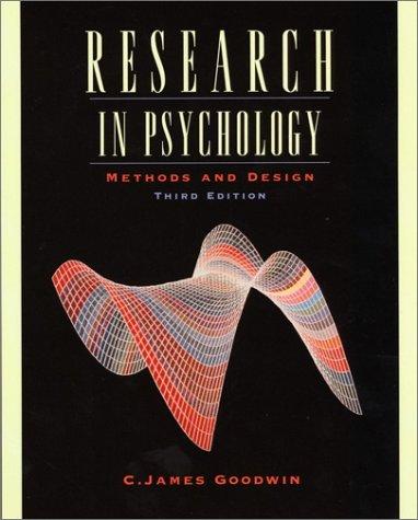 Research in Psychology: Student Edition: Methods and Design
