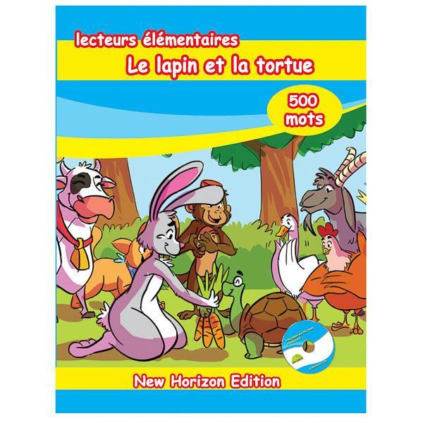 Elementary readers 500 words The Rabbit and the Turtle French